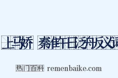 上马娇·秦淮午日泛舟反义词是什么意思的图片